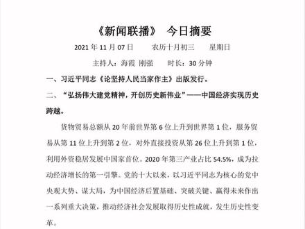 今日新闻联播主要内容摘抄视频 f2df459cea6ff7f6760673acfd29cf6d~tplv-dy-resize-origshort-autoq-75:330.jpeg?x-expires=1995832800&x-signature=qZpwCN5oFNijTc4zncpL4D6vlQo%3D&from=3213915784&s=PackSourceEnum_AWEME_DETAIL&se=false&sc=cover&biz_tag=pcweb_cover&l=202304030653409EE21AE43B913820E47B