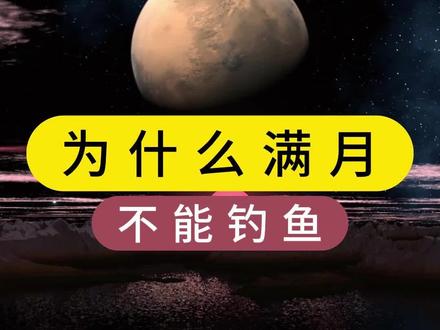 为什么满月不能钓鱼#户外钓鱼#钓鱼技术#钓鱼知识