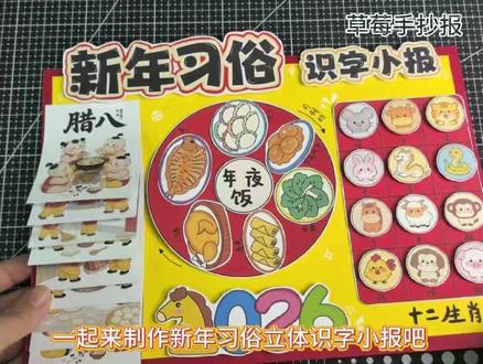 小学生新年习俗机关识字小报,电子版可打印 小学生新年习俗识字立体手抄报 新年习俗机关识字小报 中国传统节日识字立体手抄报,电子版可打印。
#新年习俗识字小报 #识字小报 #识字小报素材 #识字小报线稿 #识字小报绘画