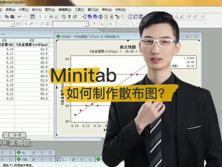 Minitab如何制作散布图?#minitab #minitab实操 #minitab散布图 #excel表格 #excel制表 #excel图表 #excel基础 #excel函数 #excel办公 #excel技巧 #qc七大手法