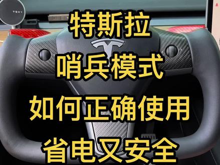 #特斯拉 哨兵模式如何正确使用,省电又安全?#特斯拉modely #特斯拉model3 #特斯拉使用小技巧 #特斯拉哨兵模式