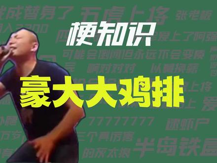【梗知识】豪大大鸡排 #沪语 #顶流的马戏团 #摇滚