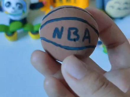 粘土篮球🏀🏀#超轻粘土手工 #篮球 #粘土 #手工制作