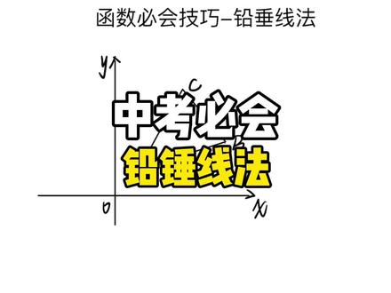 中考必会技巧-铅锤线法 #初二#初三#铅锤线法#中考数学