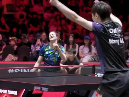 4比1!王曼昱强势晋级决赛,两连胜温特,国乒女单包揽冠亚军 #王曼昱 #国乒