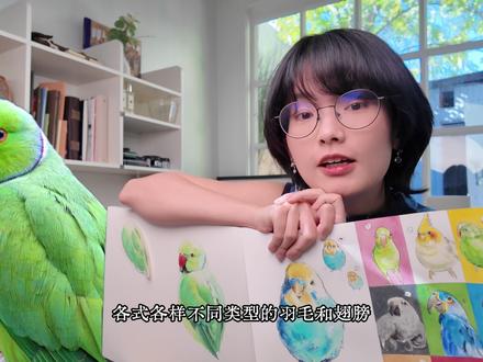 画羽毛翅膀像呼吸一样简单~#水彩教程 #翅膀画法