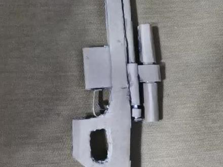 纯手工纸板AWM狙击步枪斯程作品2021.7.22