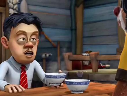 一碗粥就教出了社会的人性#熊出没光头强