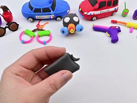 DIY—如何用粘土制作微型警车,警察模型和警用装备。视频中有模拟效果,行为有风险,请勿模仿。#手工#创意 #创意手工 #动手能力 #潮玩 #玩具 #制作过程 #粘土 #粘土手工 #有趣 #视频 #玩具视频
