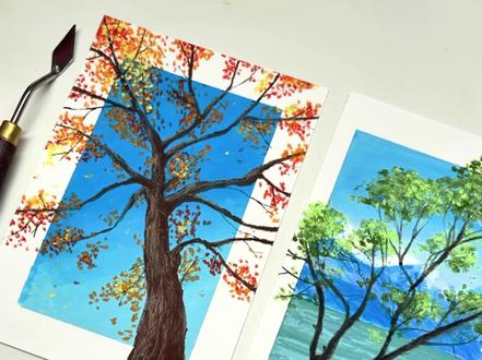 零基础也能学会的樱花树🌸 总结了评论区宝宝们的问题 出的教程 手把手教你画樱花树
#油画棒 #跟着抖音学画画 #樱花 #绘画教程 #零基础学画画