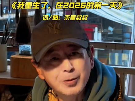 一首《我重生了,再2026年的第一天》与你分享,希望每个人在新的一年里都能抛开过去的烦恼,开启充满生机的生活。#新歌上线 #上热门话题🔥🔥🔥 #2026火力全开 #原创歌曲