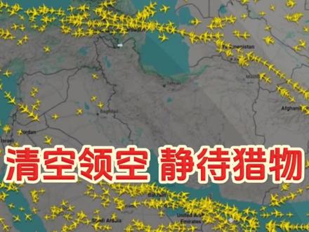 伊朗清空领空,静待猎物出现。