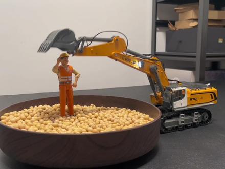 教你开挖掘机#挖掘机 #汽车模型 #rc遥控车