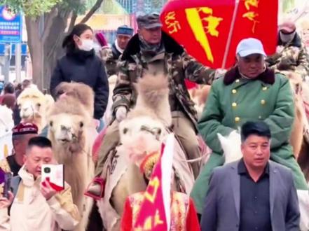 新疆和河南这场“千年丝路双向奔赴”,每一处细节都藏着感动! 网友:期待真驼队和唐三彩驼队的同框!#新疆骆驼队重走丝绸之路到洛阳