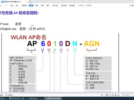 华为无线AP的命名规则#华为无线AP #华为 #网工