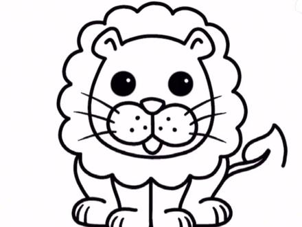 可爱的小狮子#绘画教程 #儿童简笔画 #简笔画幼儿园 #好物推荐#绘画教学 @DOU+小助手