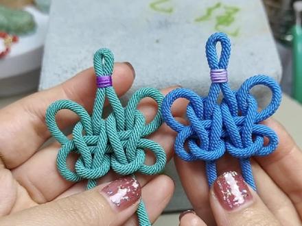 双攀缘结慢教程……#编绳 #编绳教程 #手工
