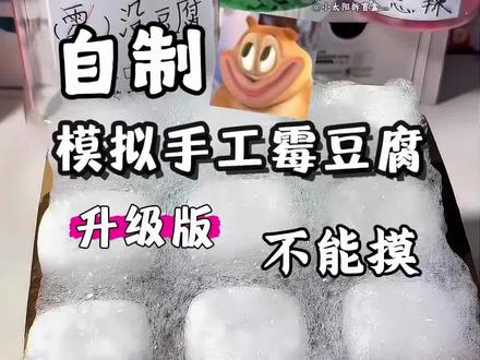 自制模拟卖手工霉豆腐 #霉豆腐 #手工 #自制 #小学生自制 #有趣的手工