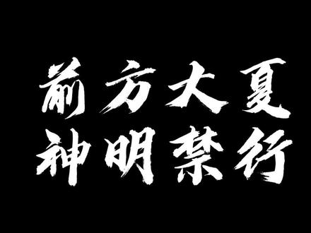 前方大夏神明禁行背后的故事,这不比博人传燃?? #番茄畅听