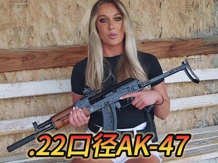 这把魔改.22 AK后坐力比水枪大不了多少 #武器#军事#科普#抖音精选计划