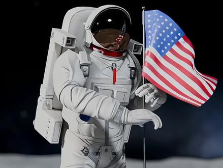 这是登上月球的真实场景