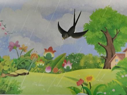 一年级看图写话:《春雨》怎么写?拟声词更配哦!附范文