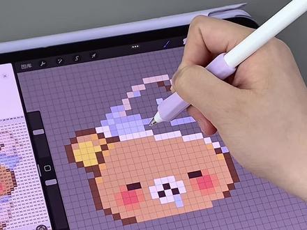 🧩当我染上邪修拼豆后… #拼豆 #邪修 #像素画 #格子画 #iPad