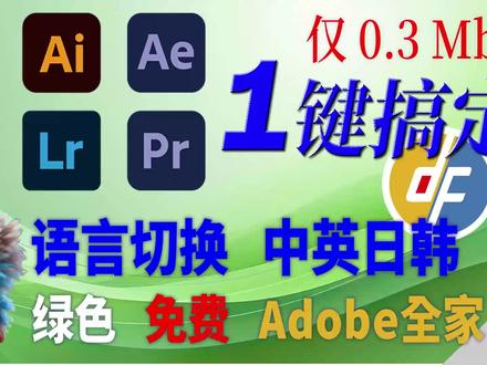 PR AE一键语言切换 中英文切换 绿色免费 Adobe全系