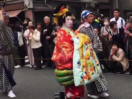 日本最美花魁出门排场 #日本花魁 #日本