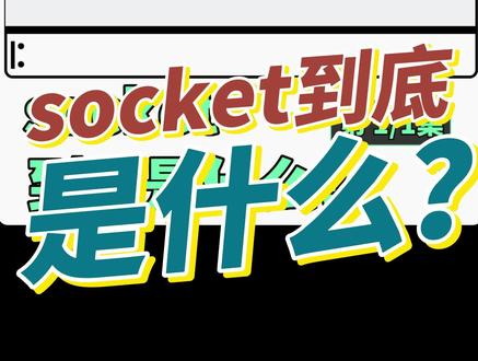 socket到底是什么? #socket编程 #程序员 #程序猿 #java