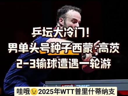 2025年6月5日,在WTT支线赛普里什蒂纳站的男单首轮比赛中,法国选手西蒙·高茨爆冷输球。以下是相关介绍:
- 比赛双方:西蒙·高茨是男单头号种子,世界排名第35位,曾在多哈世乒赛4比2击败林高远,还在2019世乒赛淘汰许昕。他的对手是西班牙选手胡安·佩雷拉,世界排名第156位。
- 比赛过程:第一局高茨以11比8拿下。第二局佩雷拉一度领先,高茨虽追至10比8握有局点,但佩雷拉以13比11扳回一局。第三局高茨11比5轻松拿下。第四局佩雷拉率先拿到局点,高茨追平后一度手握赛点,不过佩雷拉以16比14险胜。决胜局佩雷拉早早以8比2领先,最终以11比7锁定胜局。
- 赛事背景:本次WTT支线赛普里什蒂纳站总奖金3万美元,冠军积分125分,是WTT体系最低级别赛事。由于赛事级别较低,国乒选择全体放弃参赛,其他协会高手也大多缺席,高茨得以成为男单头号种子,并获得首轮轮空的待遇,但没想到首轮就被佩雷拉淘汰。
#WTT普里什蒂纳支线赛 #西蒙高茨 #乒坛冷门 #胡安佩雷斯#我要上热门🔥