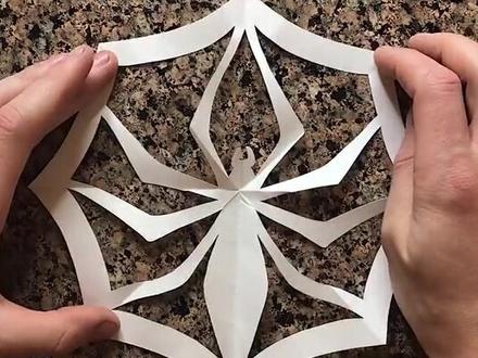 剪纸蜘蛛#创意 #手工制作 #手工 #手工diy #剪纸
