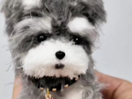 超简单的雪纳瑞扭棒小狗教程来啦,快来学起来吧#扭扭棒的100种玩法 #扭扭棒小狗教程 #扭扭棒扭小狗#雪纳瑞扭棒教程