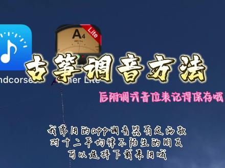 #古筝#古筝调音 #古筝app 古筝好用app分享 调音器使用方法分享 请查收👆