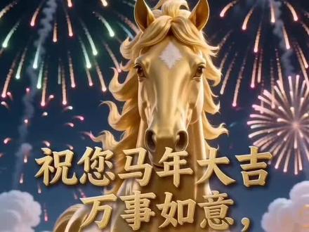 骏马奔腾迎新春,福气满满进家门!
2026丙午马年到啦,给您拜年啦!
祝您新年快乐!
