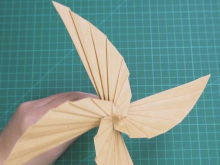 反正都能旋转的龙翼螺旋桨,像龙的翅膀一样! #手工 #折纸