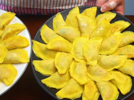 蛋饺别再用勺子做,教你新方法,10秒钟做一个,既简单又漂亮 #在家做美食 #饺子