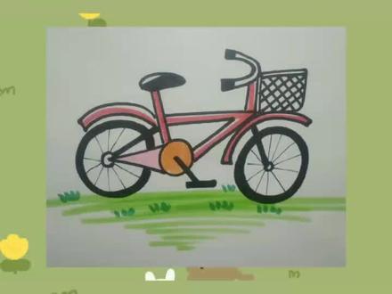 简笔画自行车#简笔画#画画#自行车#绘画 #美术作业