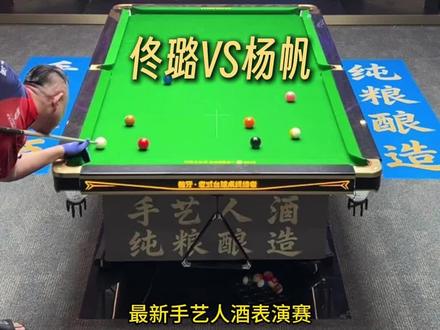 佟璐与杨帆的正门是什么?#佟璐 #杨帆 #手艺人酒台球 #九球追分 #青年创作者成长计划