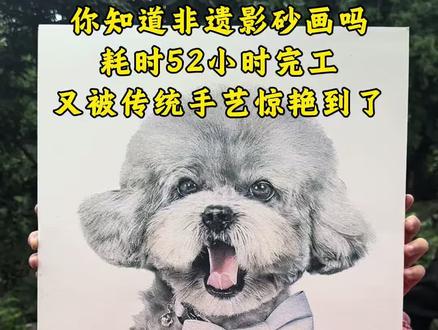 你知道非遗影砂画吗,妹妹耗时52小时雕刻完成,又被传统手艺经验到了……