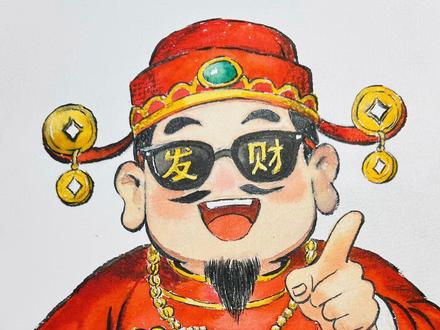 执笔绘春风,把财神请回家!
马年主打一个:画风要稳,发财要狠!
财神爷发话了,墨镜一戴,谁都不爱,除了那个叫“暴富”的小目标!
#创作者中心 #创作灵感 #跟我一起学画画 #抖音年味艺术图鉴 #画个财神接好运