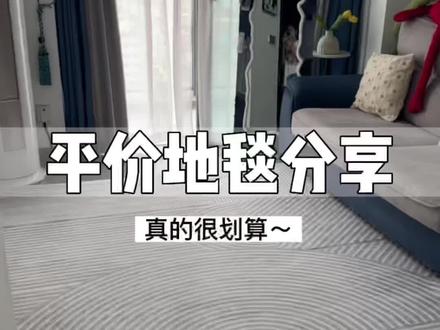 软装又省钱啦!分享两个很适合灰色地砖的平价地毯,2米的地毯低至60多!#公寓 #地毯