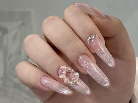 数不清第几个的款式#美甲教程 #美甲vlog #猫眼美甲 #雪花美甲