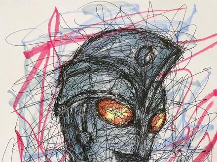 八分光轮还得看法王艾斯,头都给你据下来#艾斯奥特曼 #画画 #热门 #手绘 #奥特曼