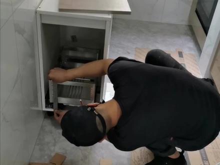 橱柜双层拉篮安装#橱柜安装