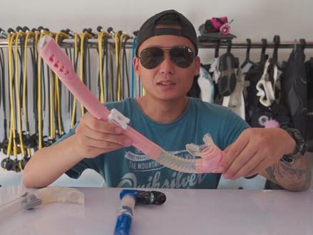 干式、半干式、湿式呼吸管……傻傻分不清楚😢 #潜水 @PADI潜水