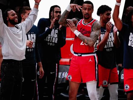 快船大胜森林狼 快船大胜森林狼,将会继续北伐#快船VS森林狼 #伦纳德 #加兰 #快船