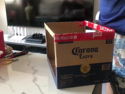 疫情期间买不到鸟笼,爸爸亲手制作,看看效果怎样😄 #vlog日常 #动手能力 #纸盒改造