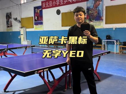 试打亚萨卡黑标无字YEO,看看怎么样 #乒乓球