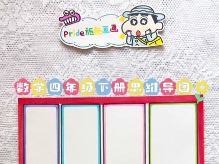 数学四年级下册思维导图 #数学四年级下册思维导图 #数学思维导图 #数学思维导图手抄报 #数学思维导图的画法 #小学生手抄报